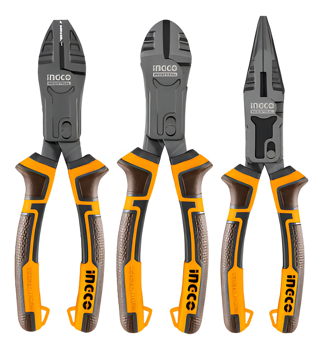 Set X 3 Pinzas Cr-v Multiuso Corta Facil Ingco Hkcps5831