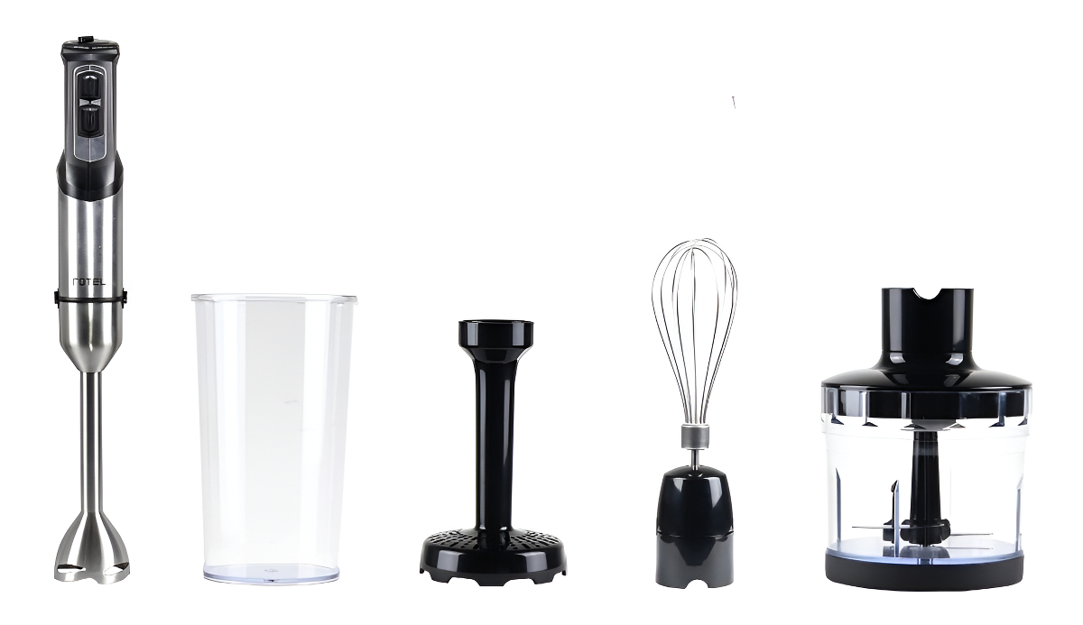 Mixer Rotel Mega 4 72723 1000w Acero Inoxidable 8 Velocidades Acero/negro Acero Inoxidable/negro