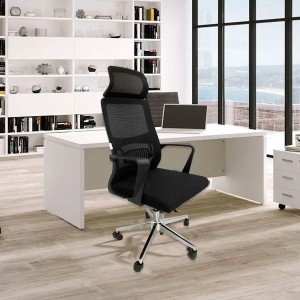 Silla Escritorio Ejecutiva Blanca Y Negra Excelente Calidad