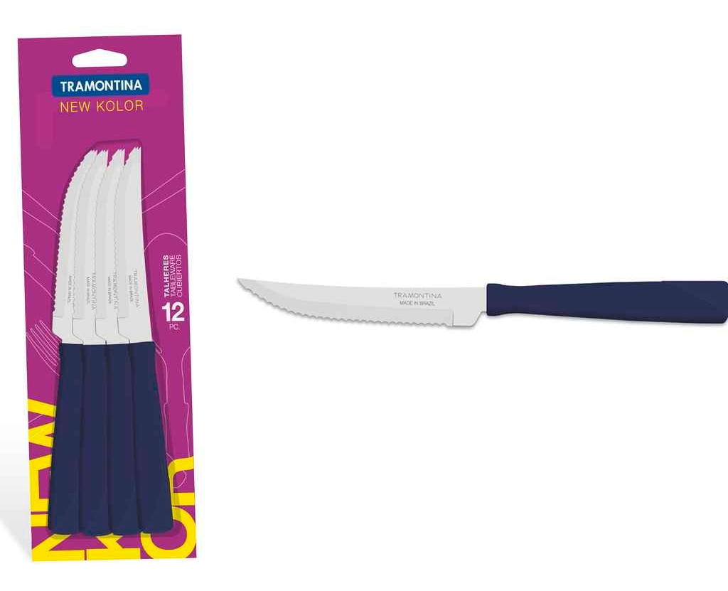 Cuchillo Asado 12pz. New Kolor Tramontina