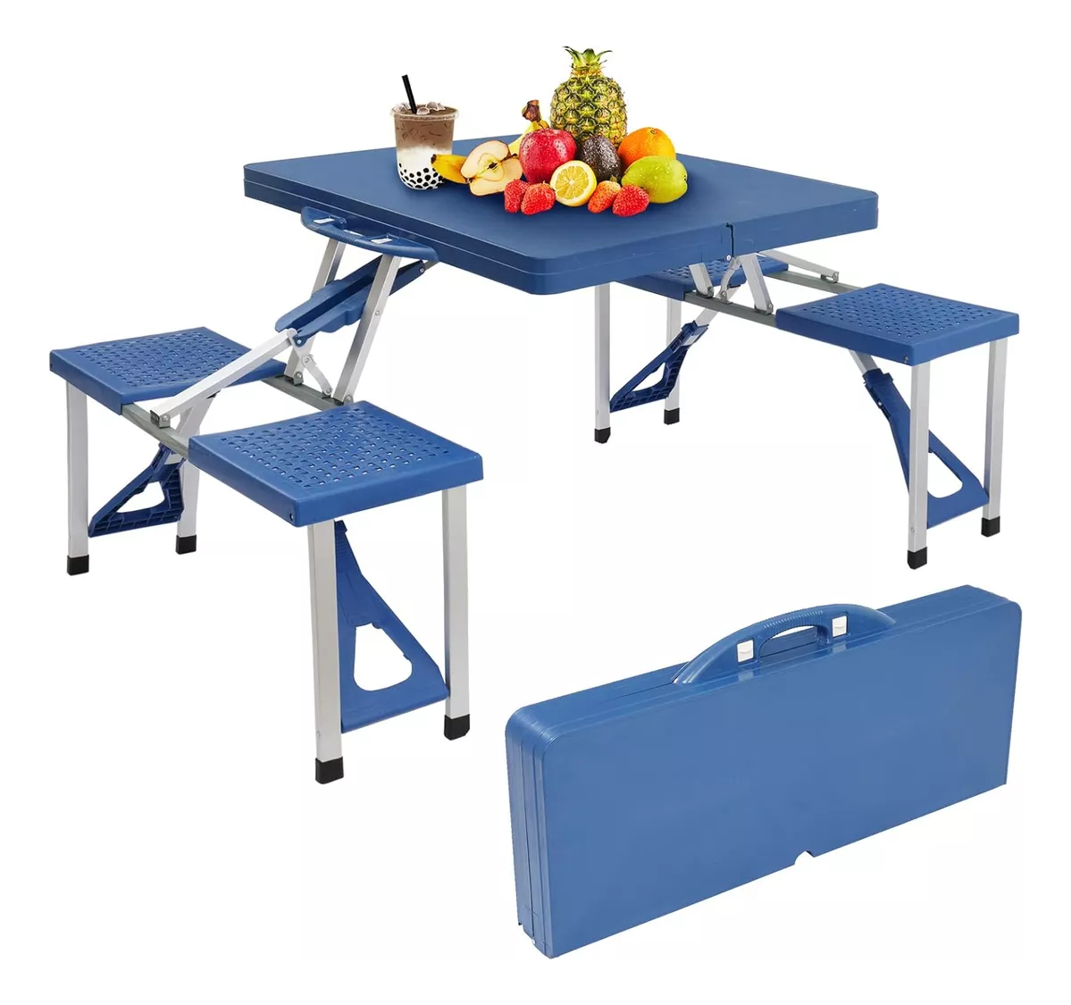 Set De Camping Plegable Patio Jardin 85x65cm Portatil