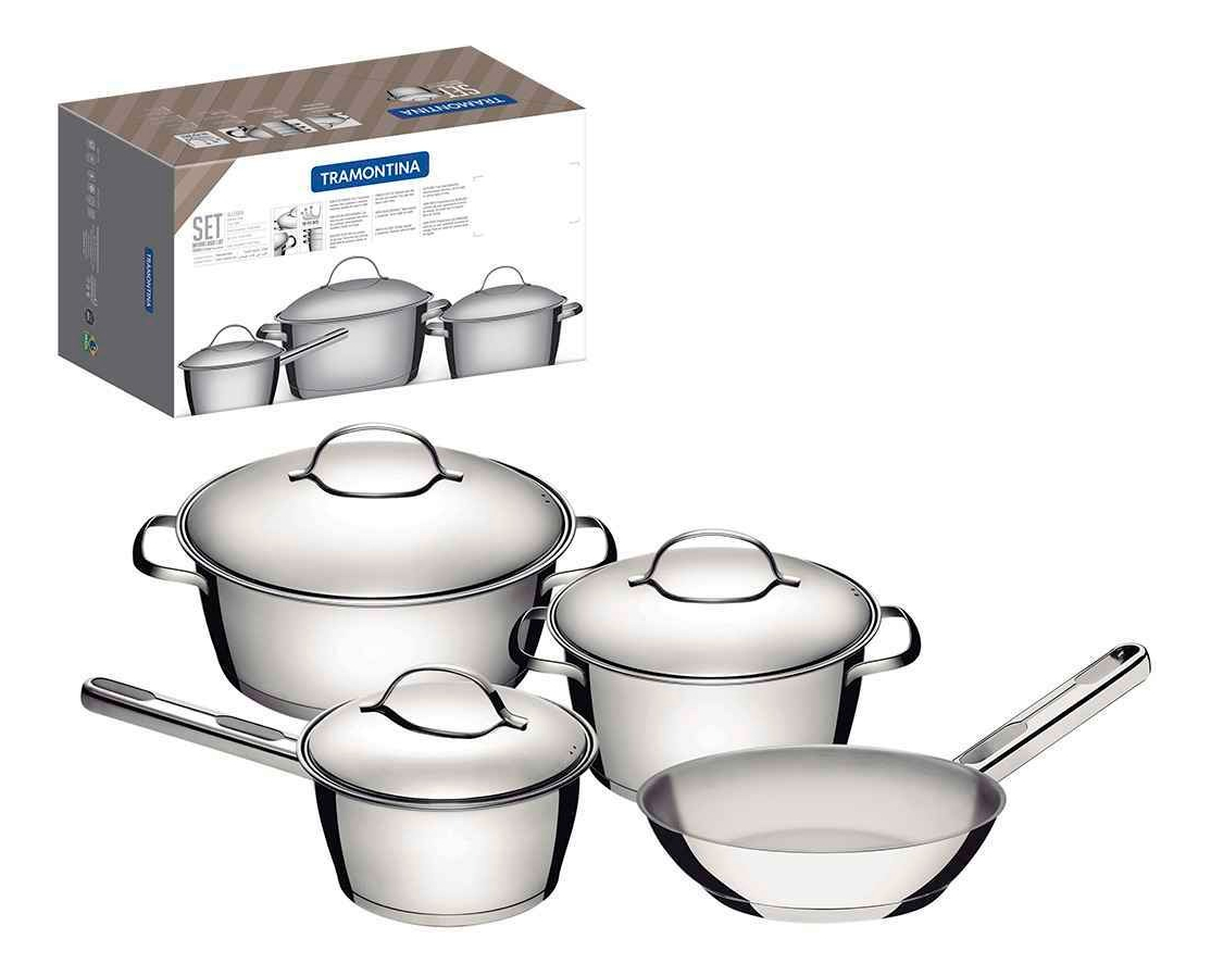 Juego De Batería De Cocina 4 Piezas Allegra Tramontina 65650 - Imagen 2