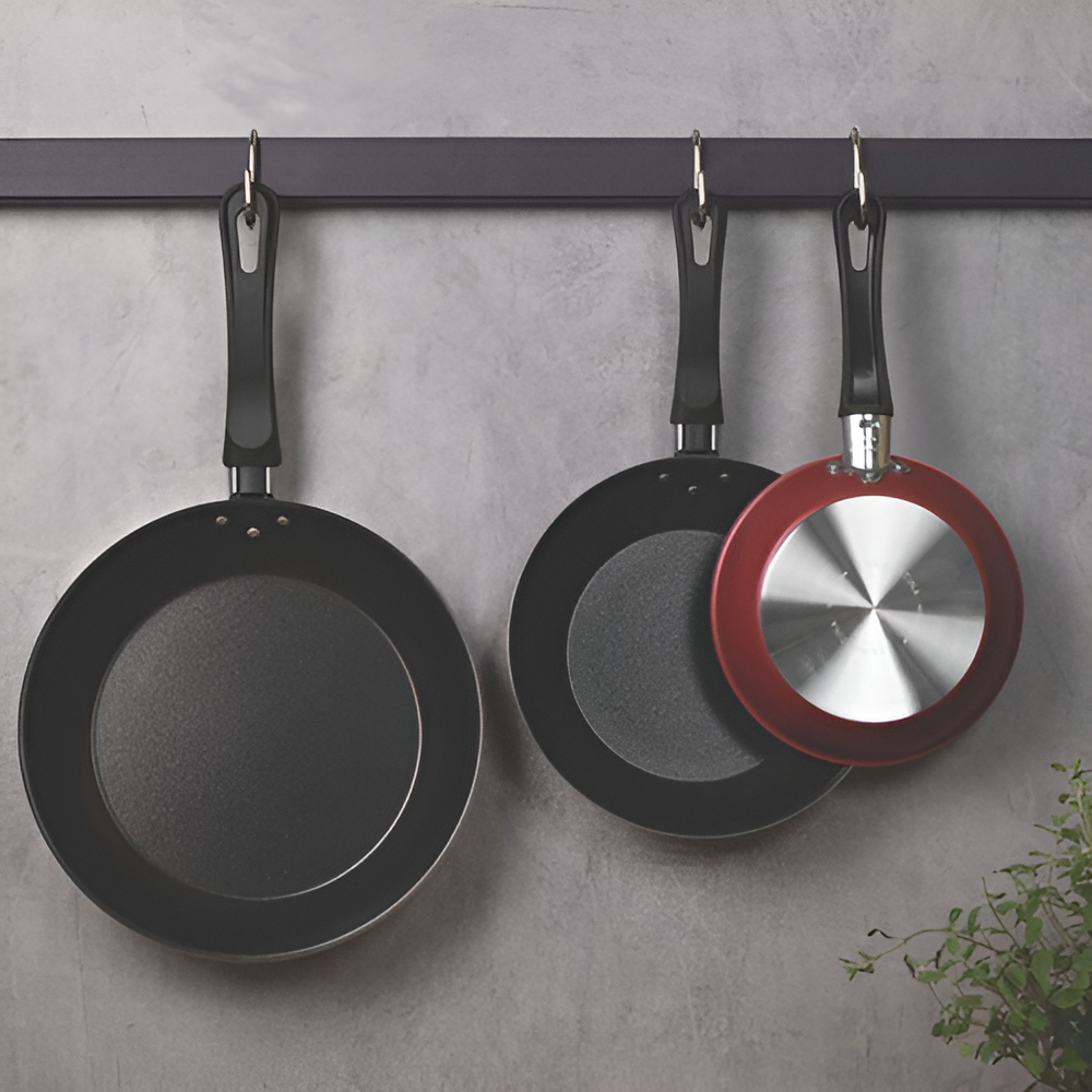 Juego De Sartenes Rojas Tramontina Caribe De 3 Piezas - Imagen 6