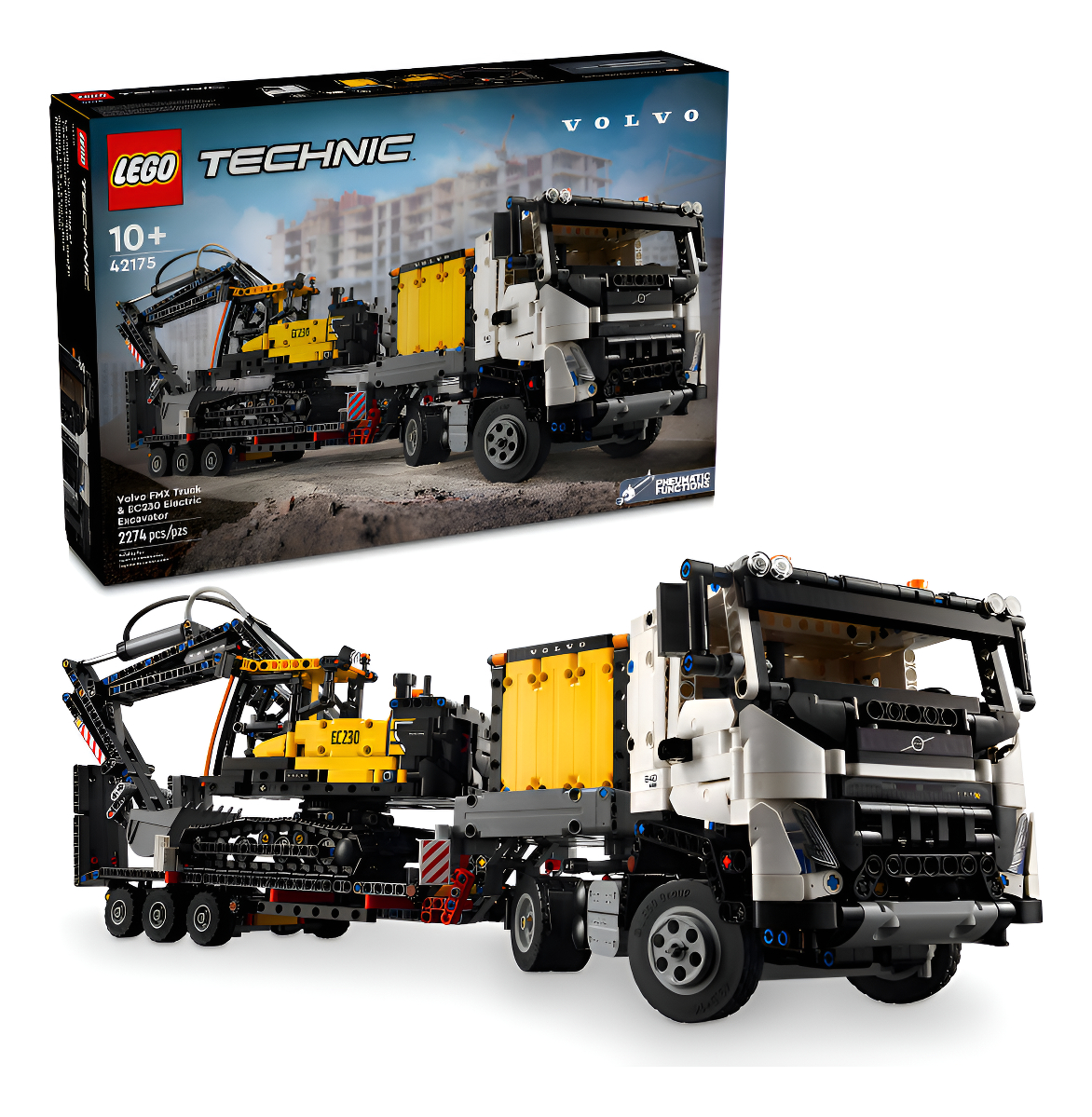 Lego Technic Camión Fmx Y Excavadora Eléctrica Volvo 42175 - Imagen 2