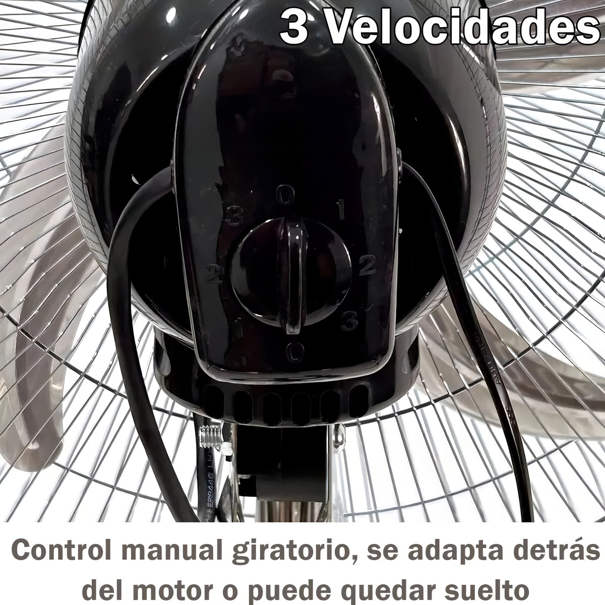 Ventilador 3 En 1 , 5 Aspas De Metal, Potente Y Silencioso, Diseño Versátil, X1 Unidad, Color Negro, Alta Calidad - Imagen 6