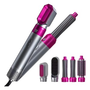 Secador Pelo Cepillo Cabello Alizador Rizador Volumen 5 En 1