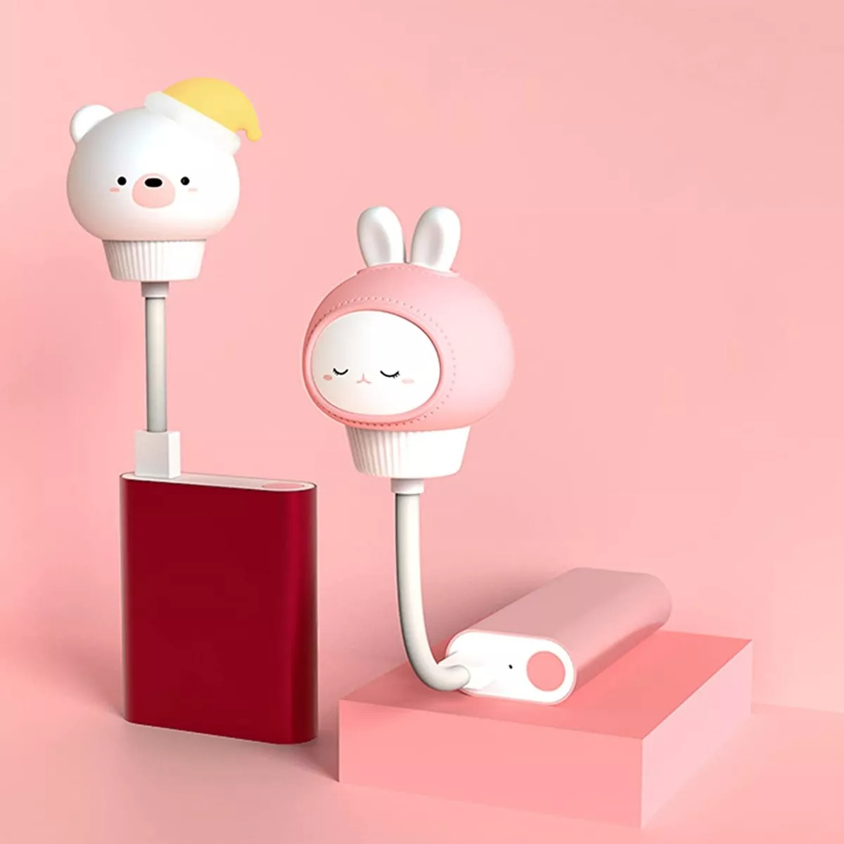 Veladora Usb Luz De Noche Dormitorio Dormir Bebe/niño - Imagen 7