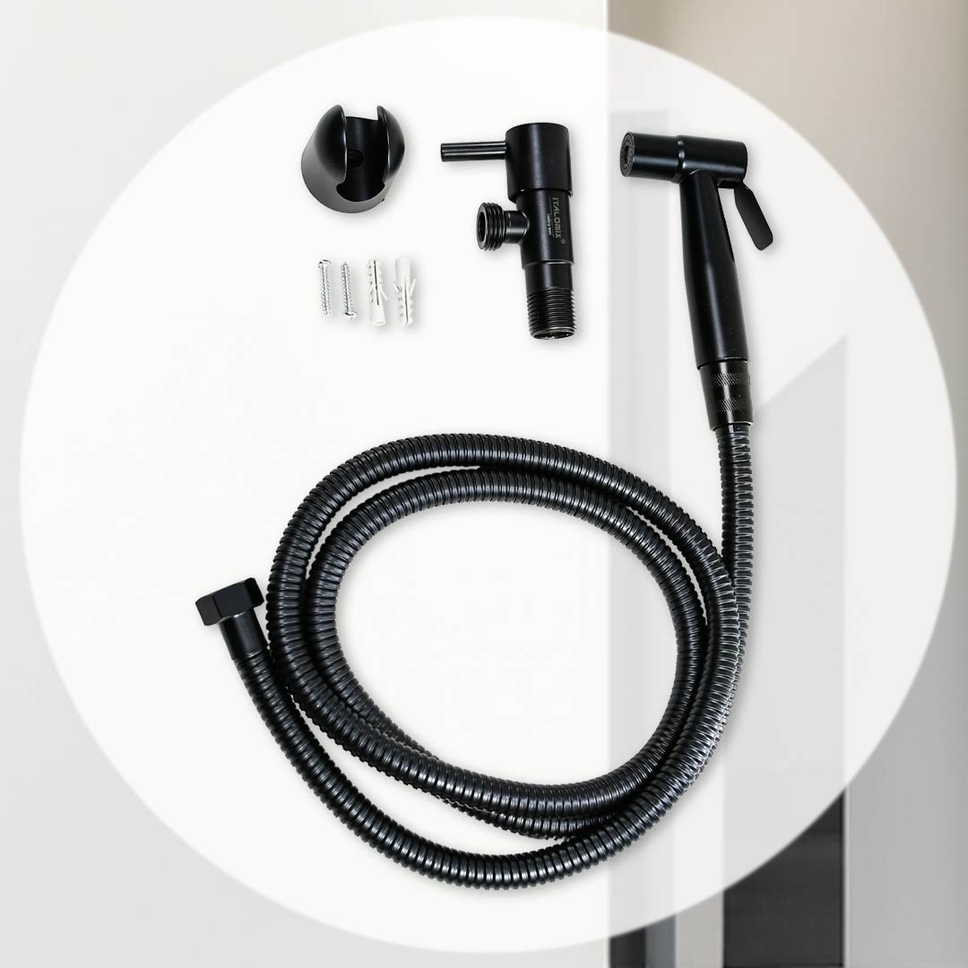 Ducha Higienica Negra Metalica Italomix Lh-3325 - Imagen 6