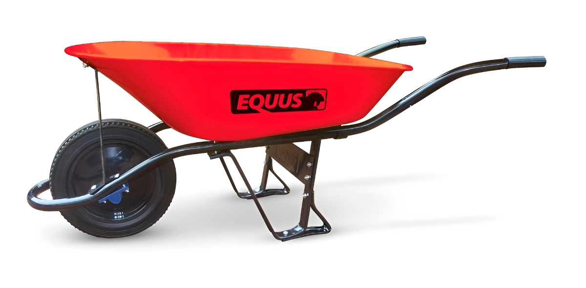 Carretilla Equus 75l Reforzada Rueda Solida 150 Kg