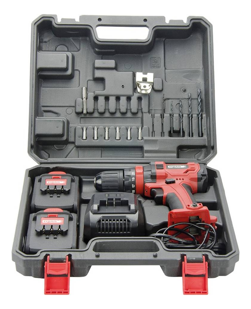 Taladro Atornillador Inalambrico 20v 2 Baterias + Accesorios - Imagen 3