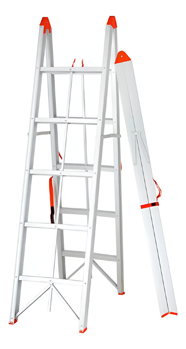 Escalera Plegable Tipo Tijera Shimaha 2x5 Escalones