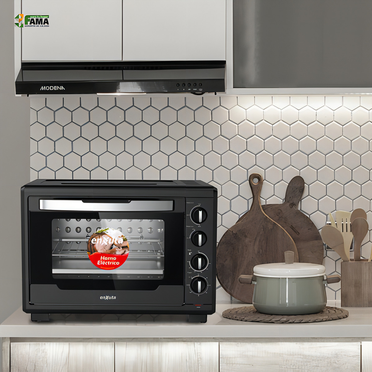 Horno Electrico Enxuta 55lts 2000w Con Accesorios - Imagen 6