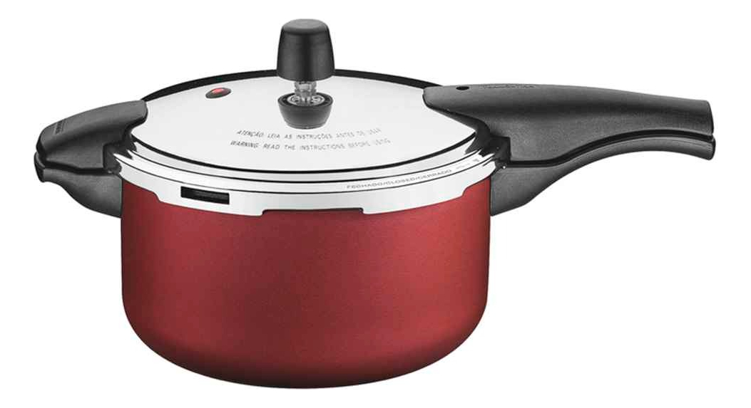 Olla Presión Tramontina Aluminio Y Teflón 6 Lts