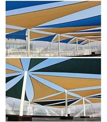 Toldo Vela Triangular 3x3x3 M Malla Sombra Uv Teloconsigo - Imagen 8