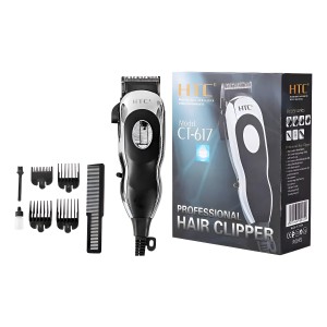 Maquina Corta Pelo Barba Cableada Htc Ct-617 Con Accesorios