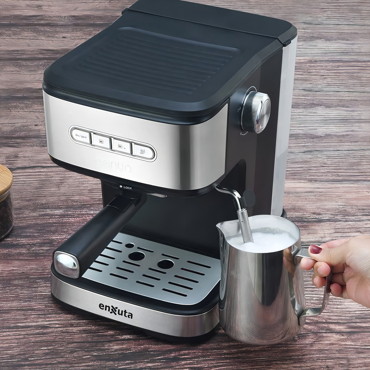 Cafetera Enxuta Expresso Y Capsulas Sdaenxcec9612 Color Gris - Imagen 6