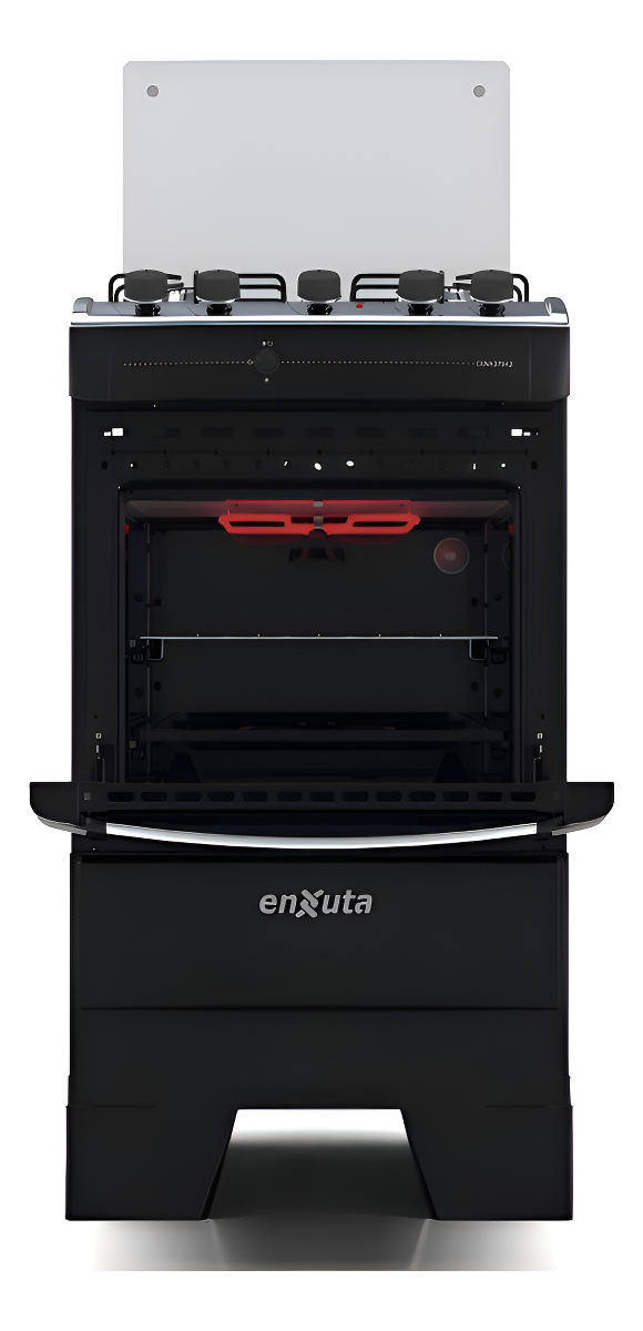 Cocina Enxuta Cenx27542ng A Gas Con Grill Negra