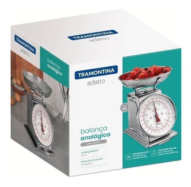 Báscula Analógica De Cocina Adatto De Acero Inoxidable - Imagen 4