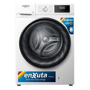 Lavarropas Automático Enxuta 8kg Inverter 1400rpm Frontal Blanco
