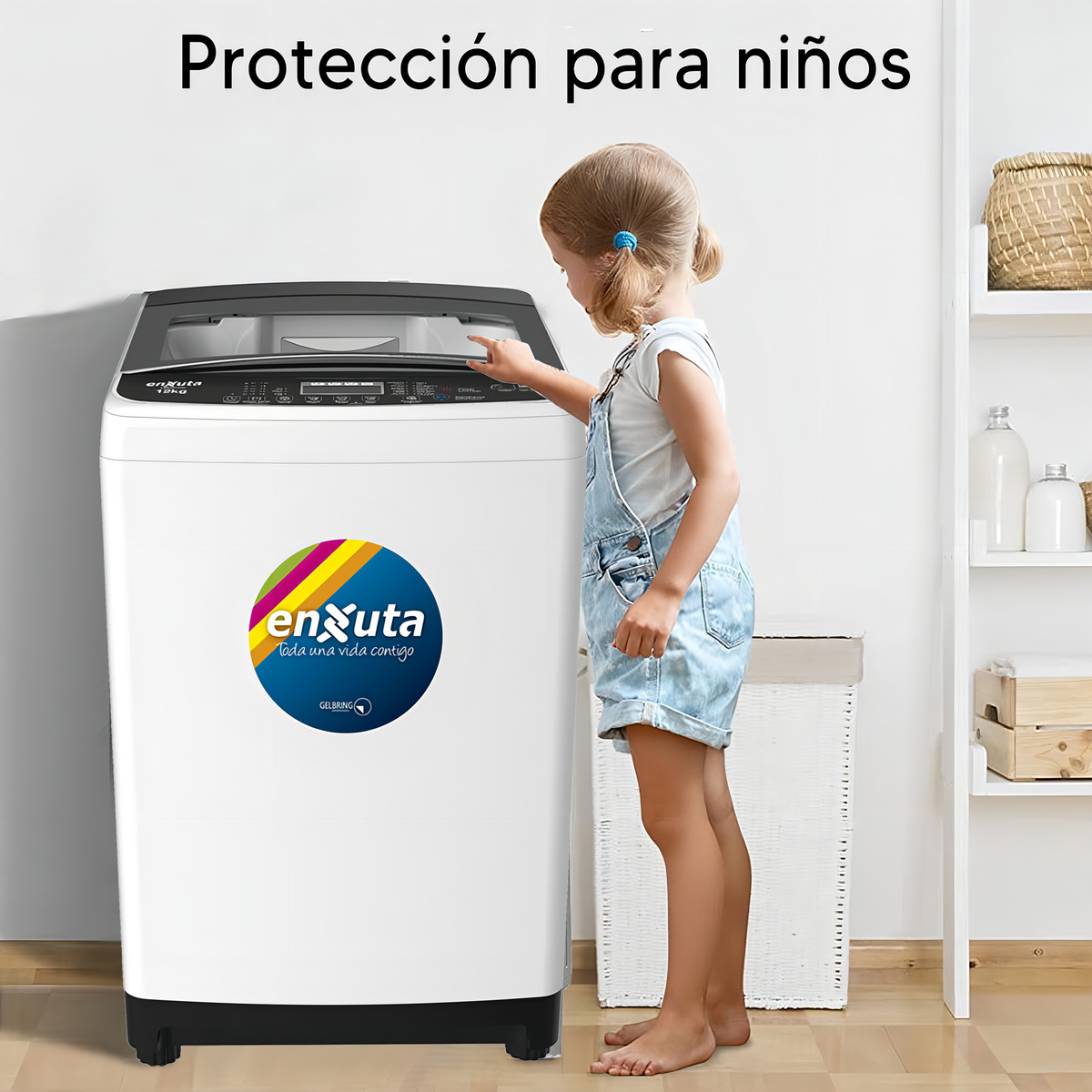 Lavarropa Automático Enxuta Lenx01550 Carga Superior 15 Kg Blanco - Imagen 4