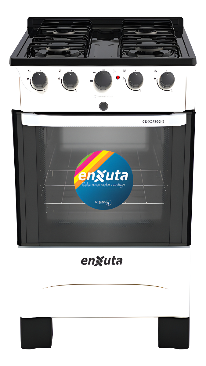 Cocina Combinada 4 Hornallas Blanca - Enxuta