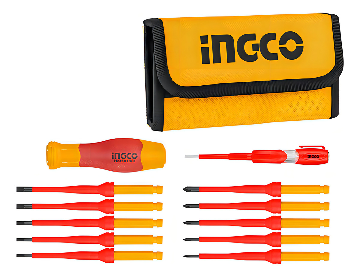 Set Aislado 12 Destornilladores Ingco Hkisd1201 - Smf - Imagen 2