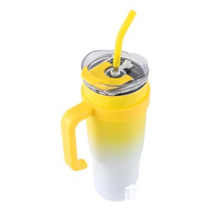 Vaso Termico Extra Grande Buffer 1.2l Doble Tapa + Bombilla