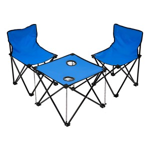 Set Mesa Y 2 Sillas Plegable Portátil Camping Impermeable