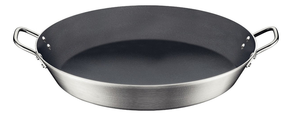 Paellera Tramontina Professional 45 Cm Color Plateado