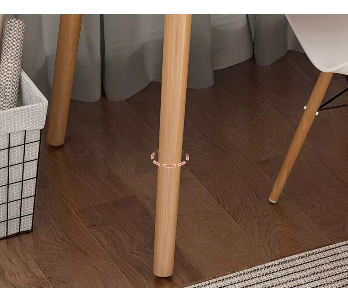 Escritorio Madera Mdf Oficina Tipo Caballetes Con Cajones - Imagen 2