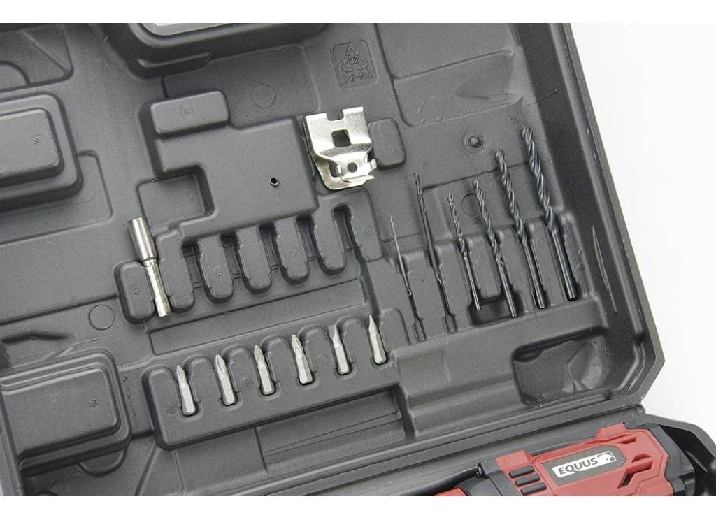 Taladro Atornillador Inalambrico 20v 2 Baterias + Accesorios - Imagen 4