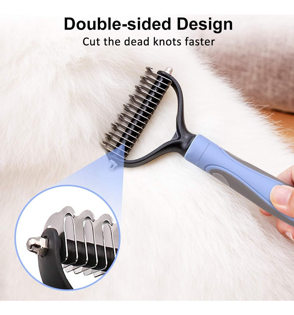 Deslanador Peine Cepillo Mascota Profesional Perros Gatos - Imagen 5