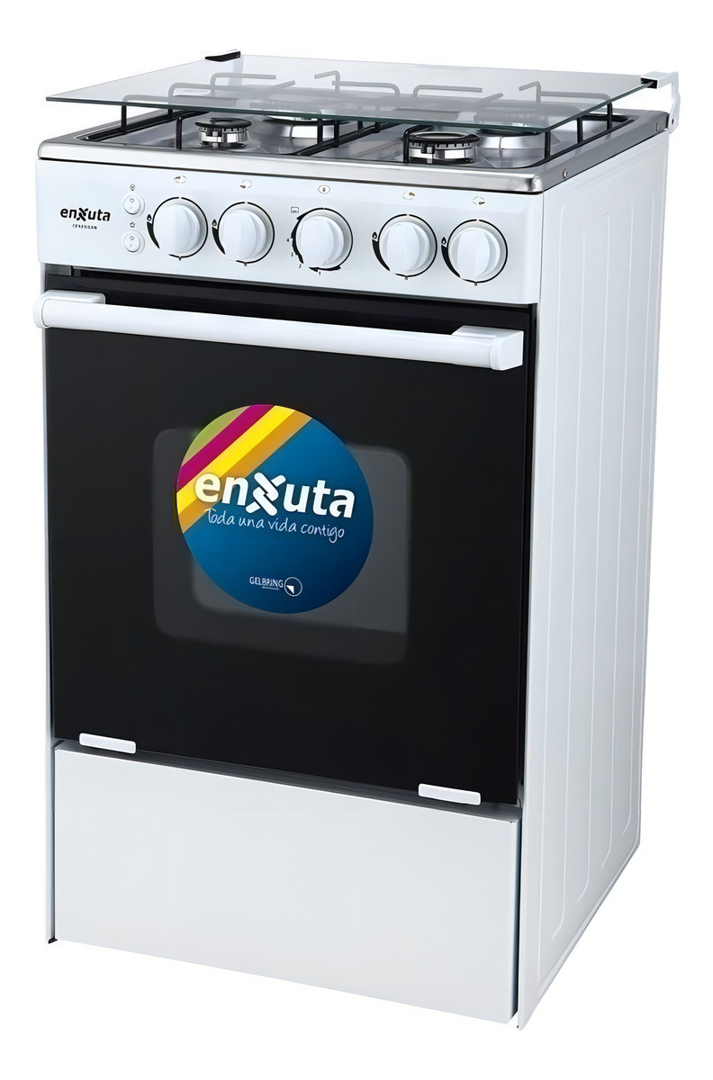 Cocina Enxuta Cenx9504 Gas Envasado 4 Hornallas Color Blanco