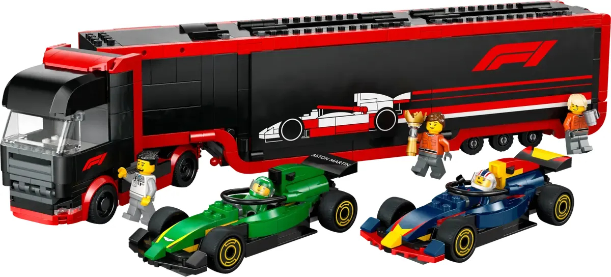 Lego City Camión De F1 Con Autos De F1 Rb20 Y Amr24 - Imagen 3