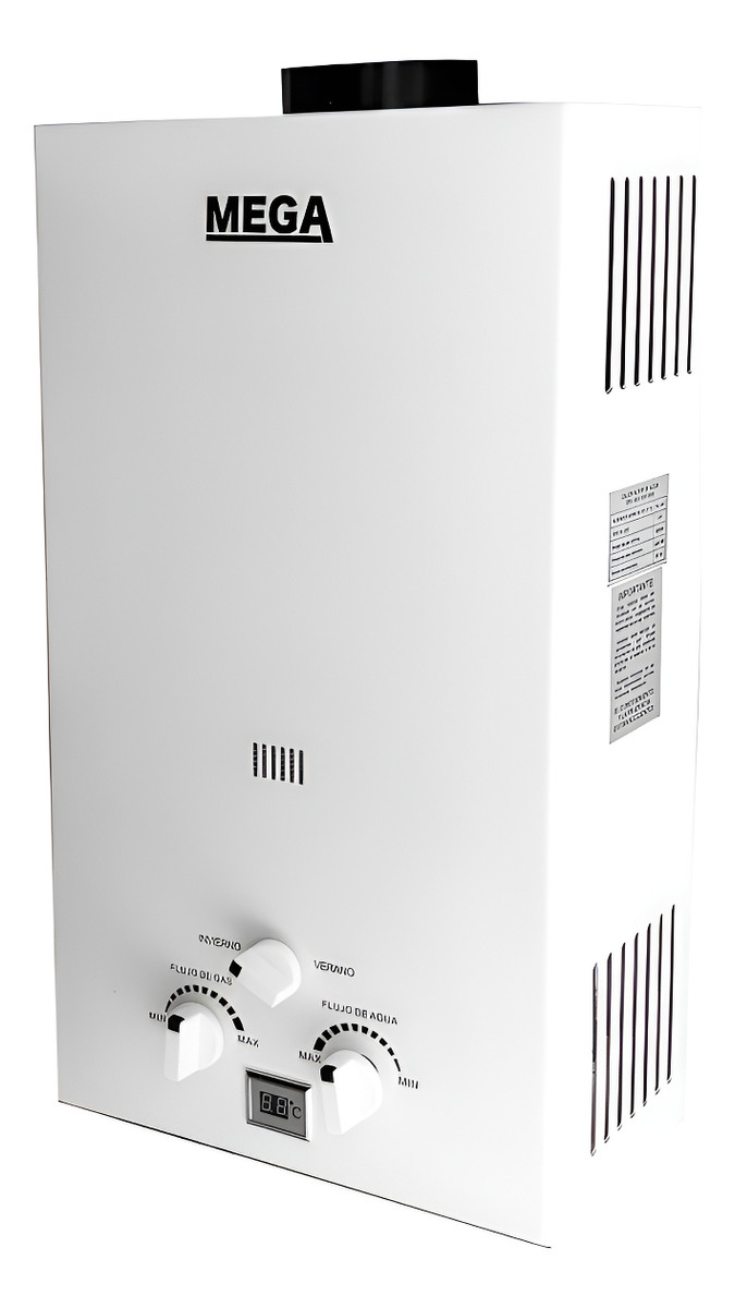 Calefon Calentador A Gas Instantáneo 12 Litros Tiro Natural