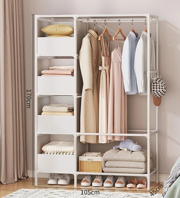 Organizador Multifuncional Ropero Con Perchero Y Cajones - Imagen 2