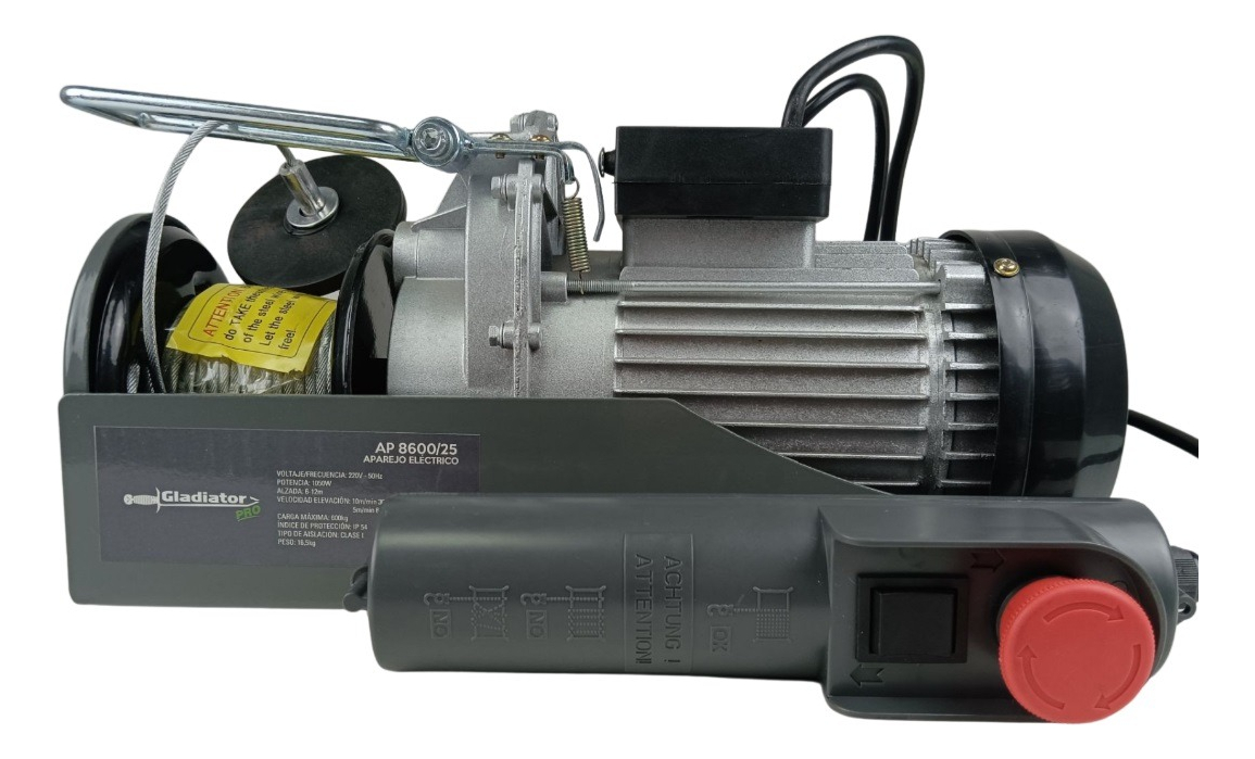 Aparejo Electrico 1050w 600k Gladiator - Imagen 3