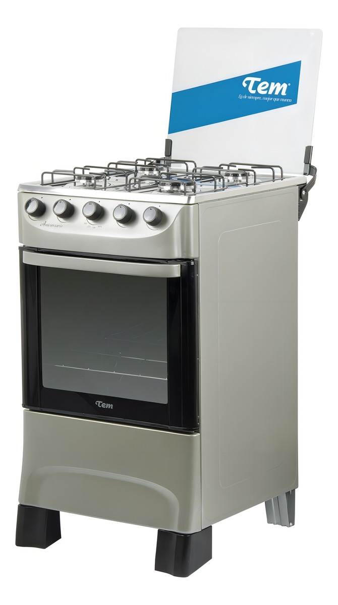 Cocina A Gas Tem Aniversario 4 Hornallas Gris Tipo De Conexión Gas Envasado - Imagen 5