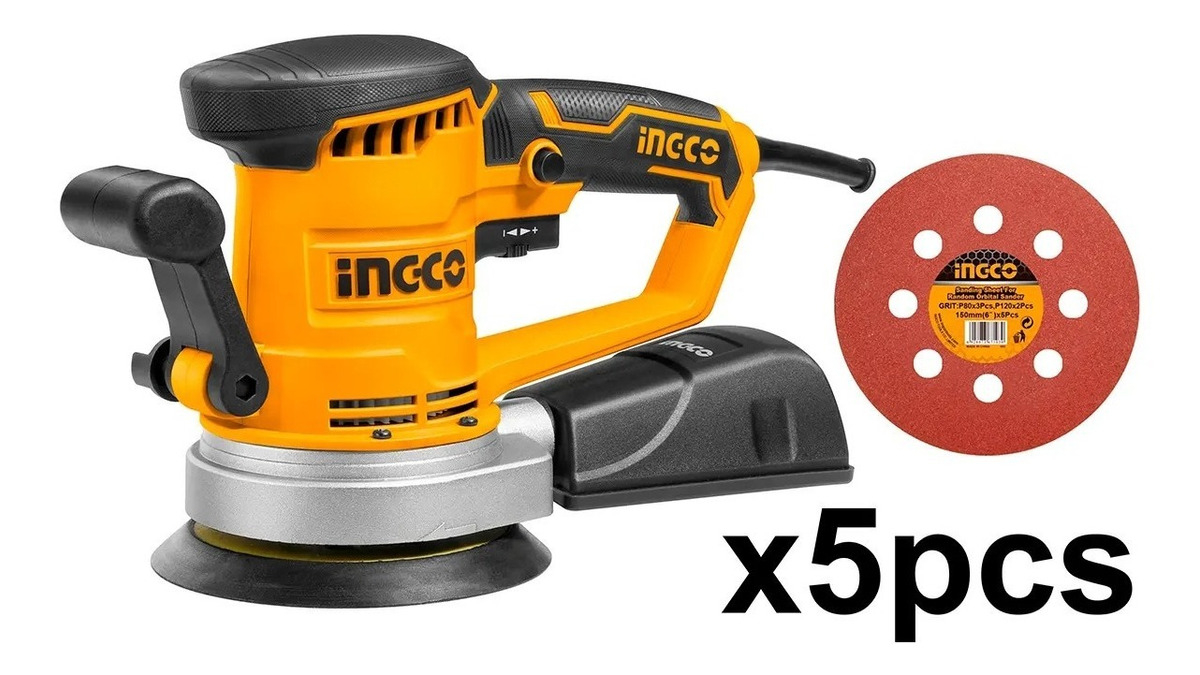 Lijadora Roto Orbital 450w Mod Nuevo Ingco - Imagen 2