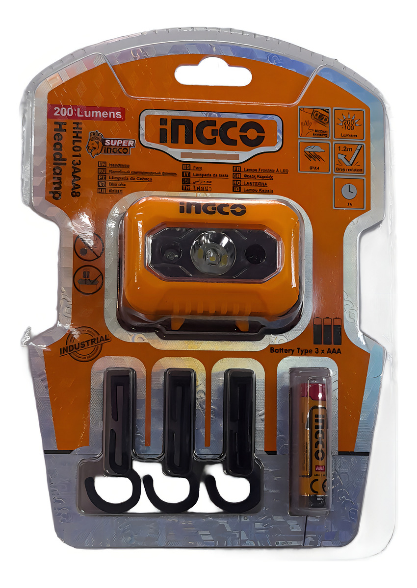 Linterna Vincha Led Ingco 100/200 Lumens Alcance 91 Mts - Imagen 4