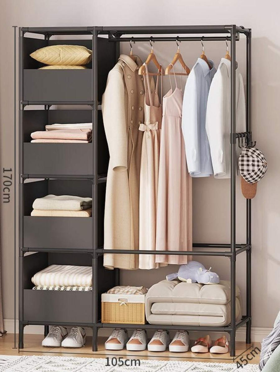 Organizador Multifuncional Ropero Con Perchero Y Cajones - Imagen 8