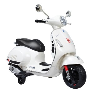 Vespa (blanca) Eléctrica De 12 V