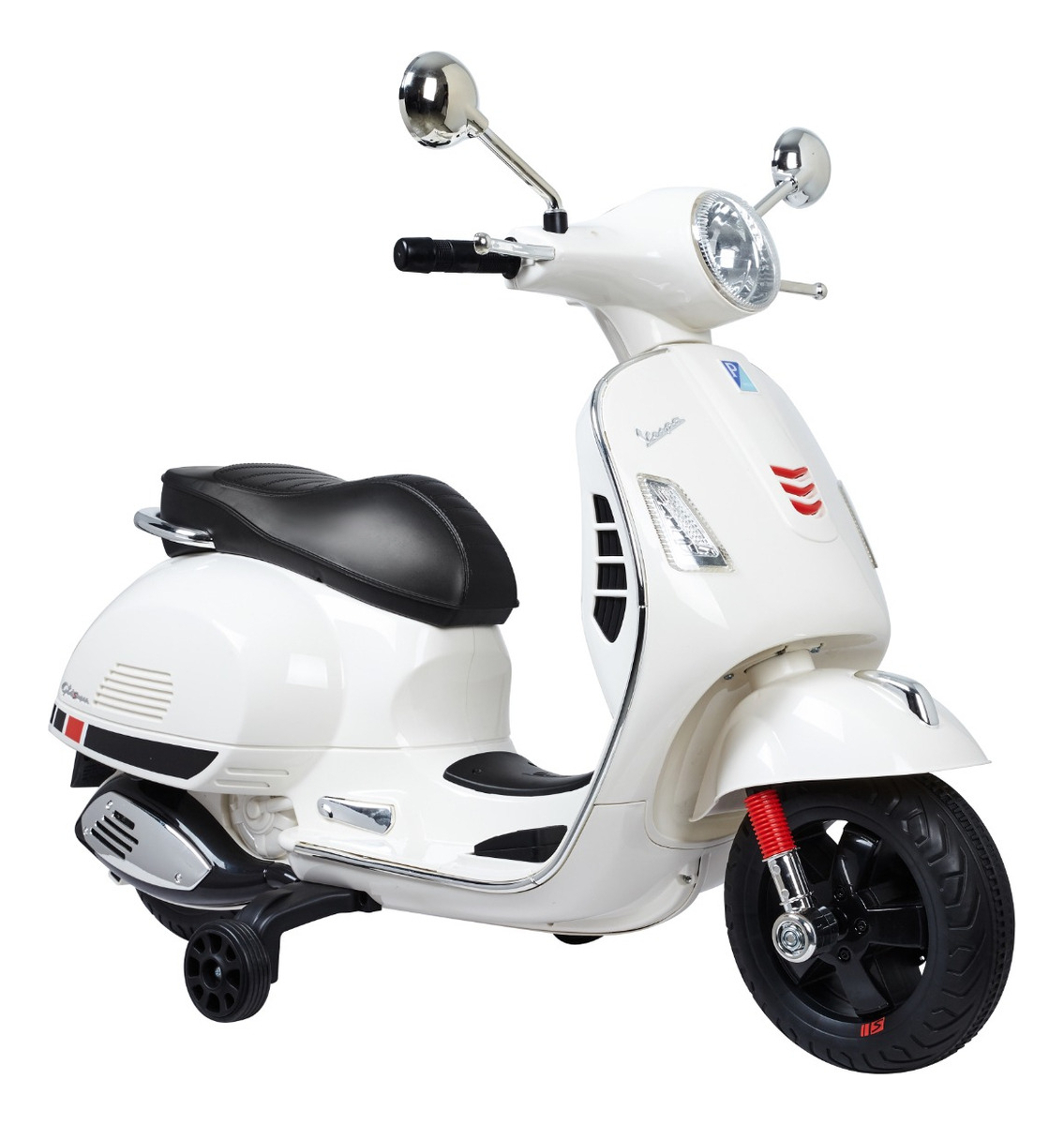 Vespa (blanca) Eléctrica De 12 V