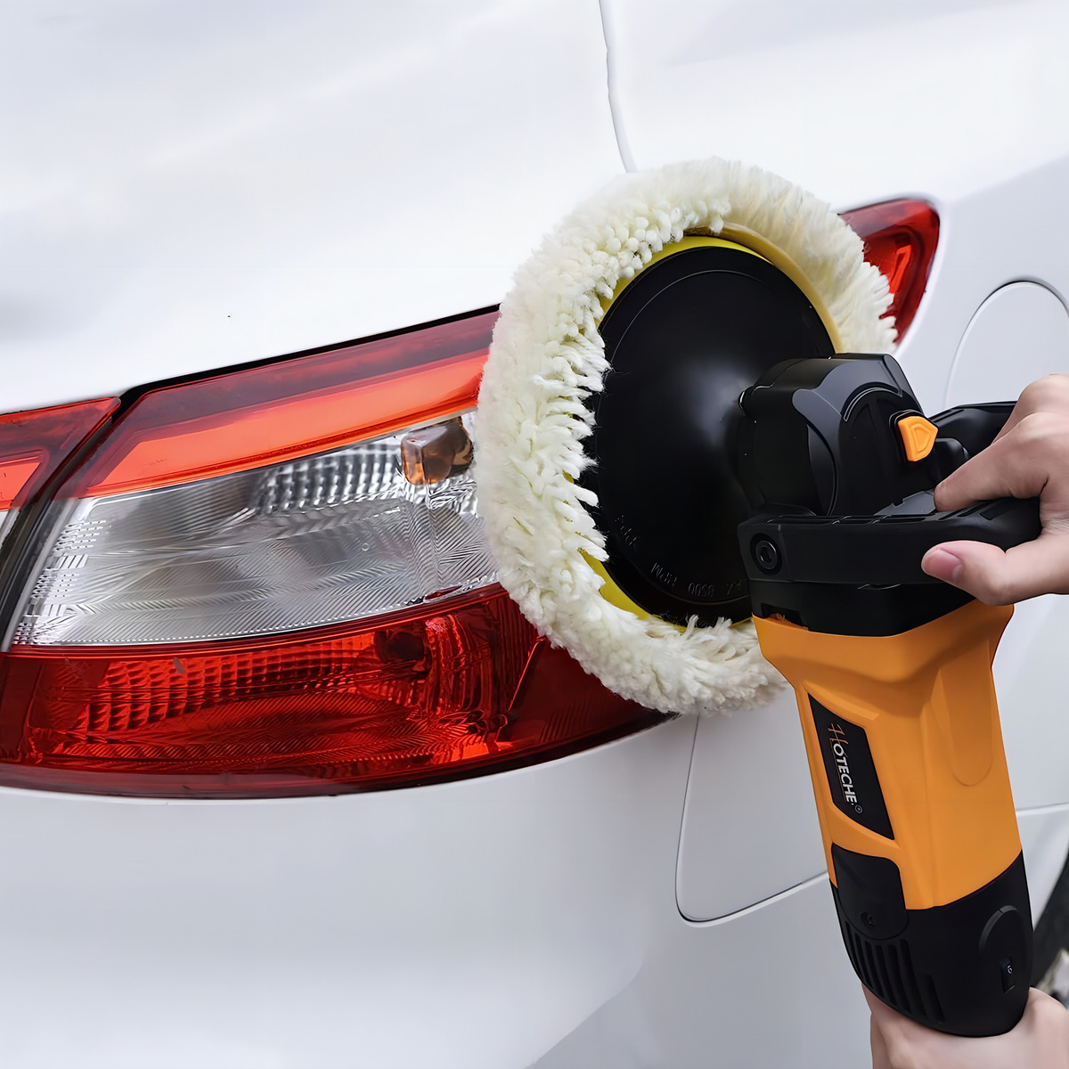 Pulidora Lustradora Lustrapulidora Autos Taller Profesional Color Amarillo - Imagen 2