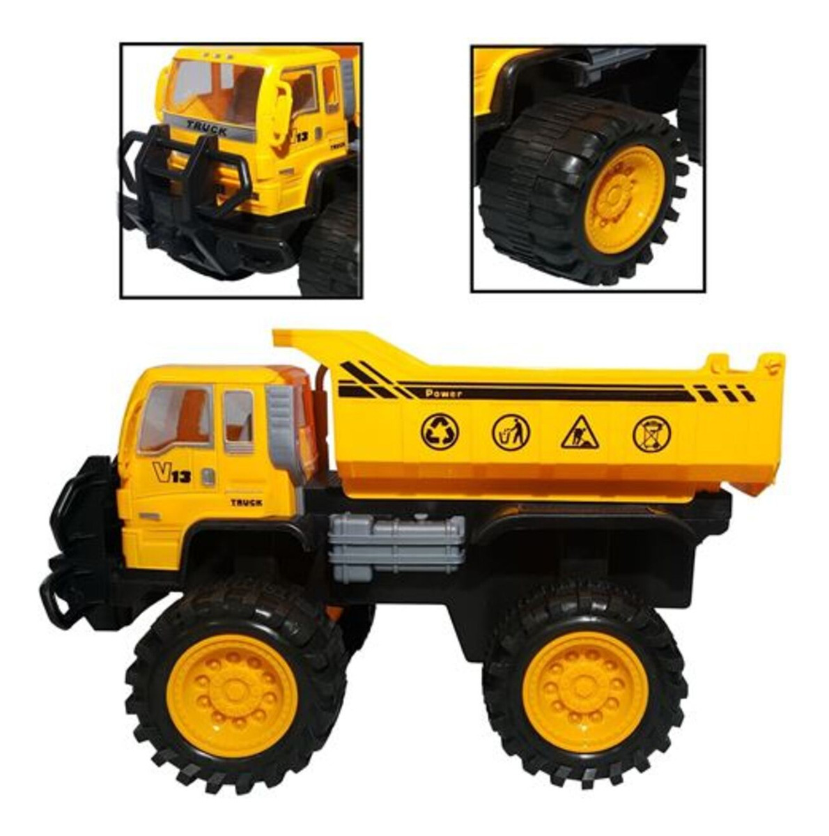 Camion Con Volcadora Vehiculo Auto Juguete Construccion - Imagen 2