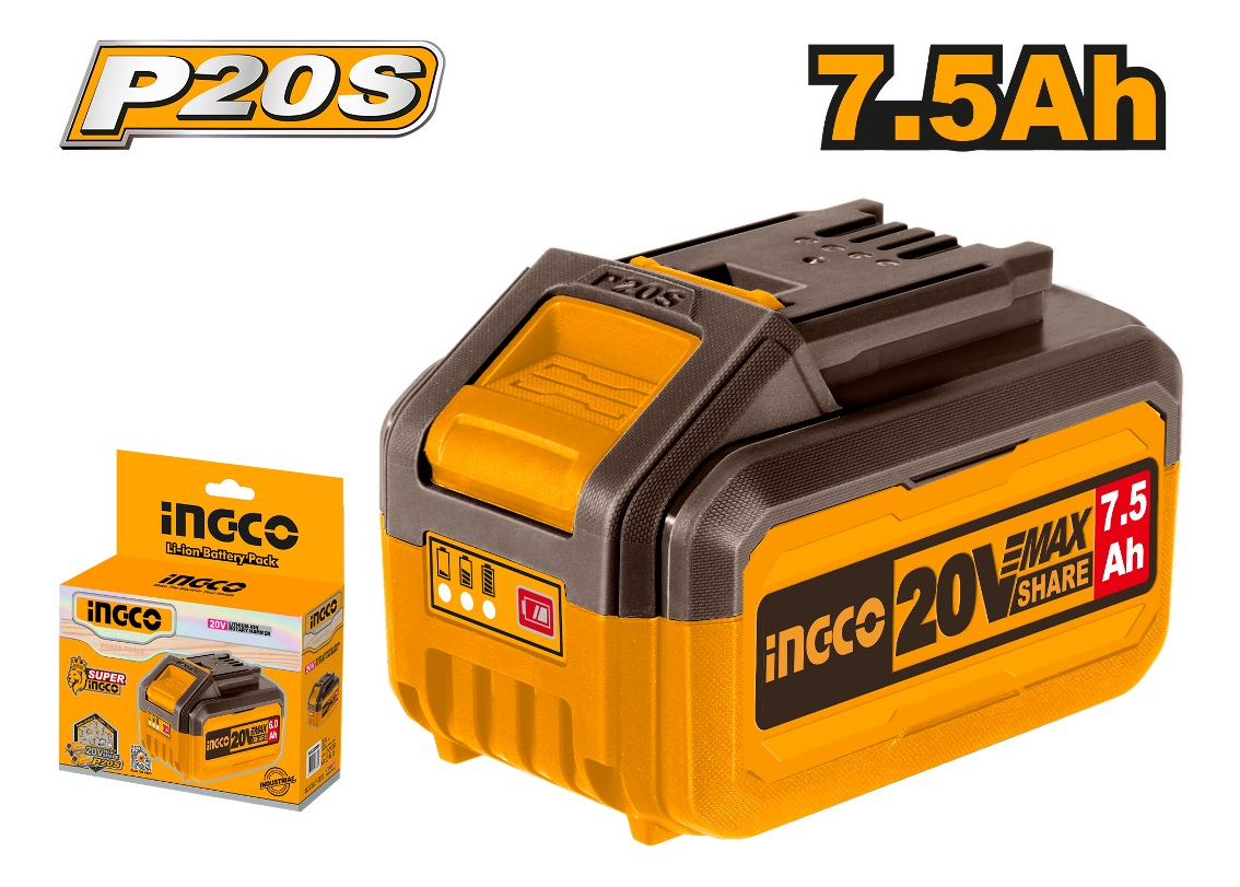 Bateria Litio 7.5 Ah 20 Volt Ingco Fbli2075 - Imagen 2