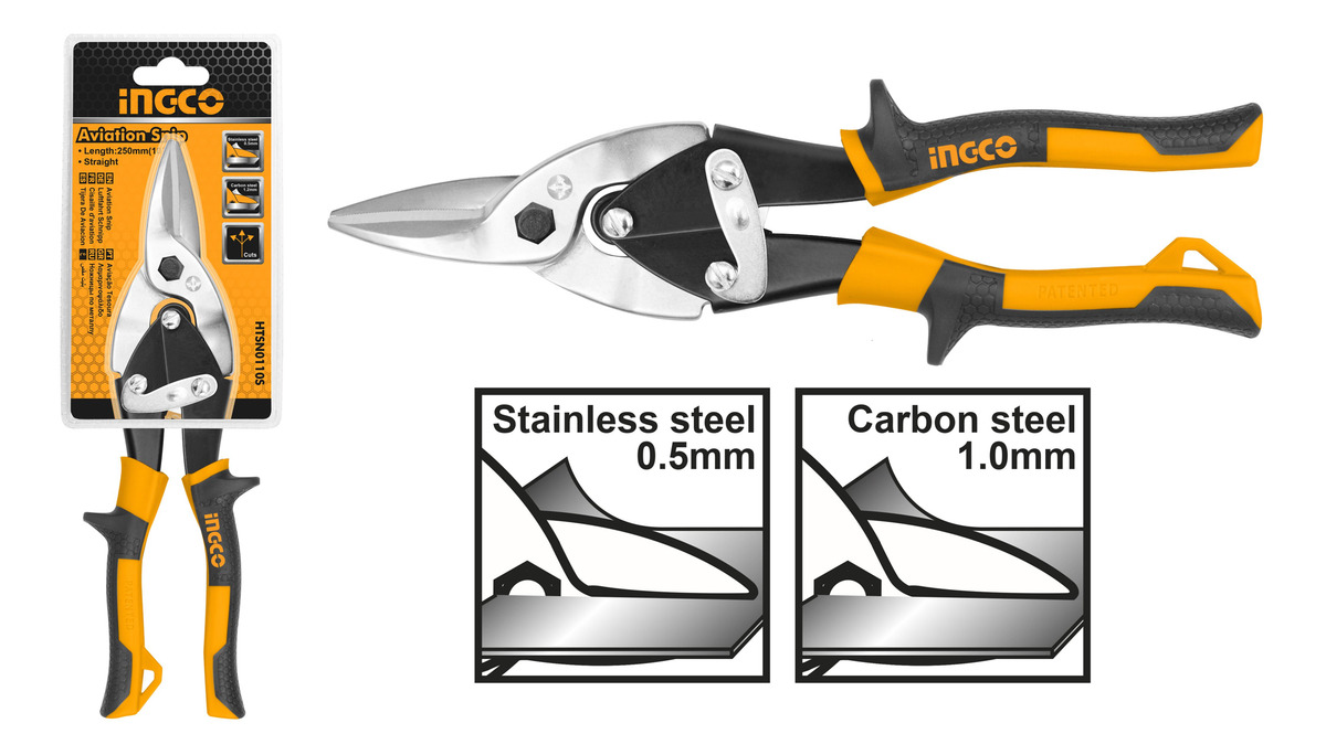 Tijera Chapista Chapa 10 Corte Recto Ingco Htsn0110s - Imagen 2
