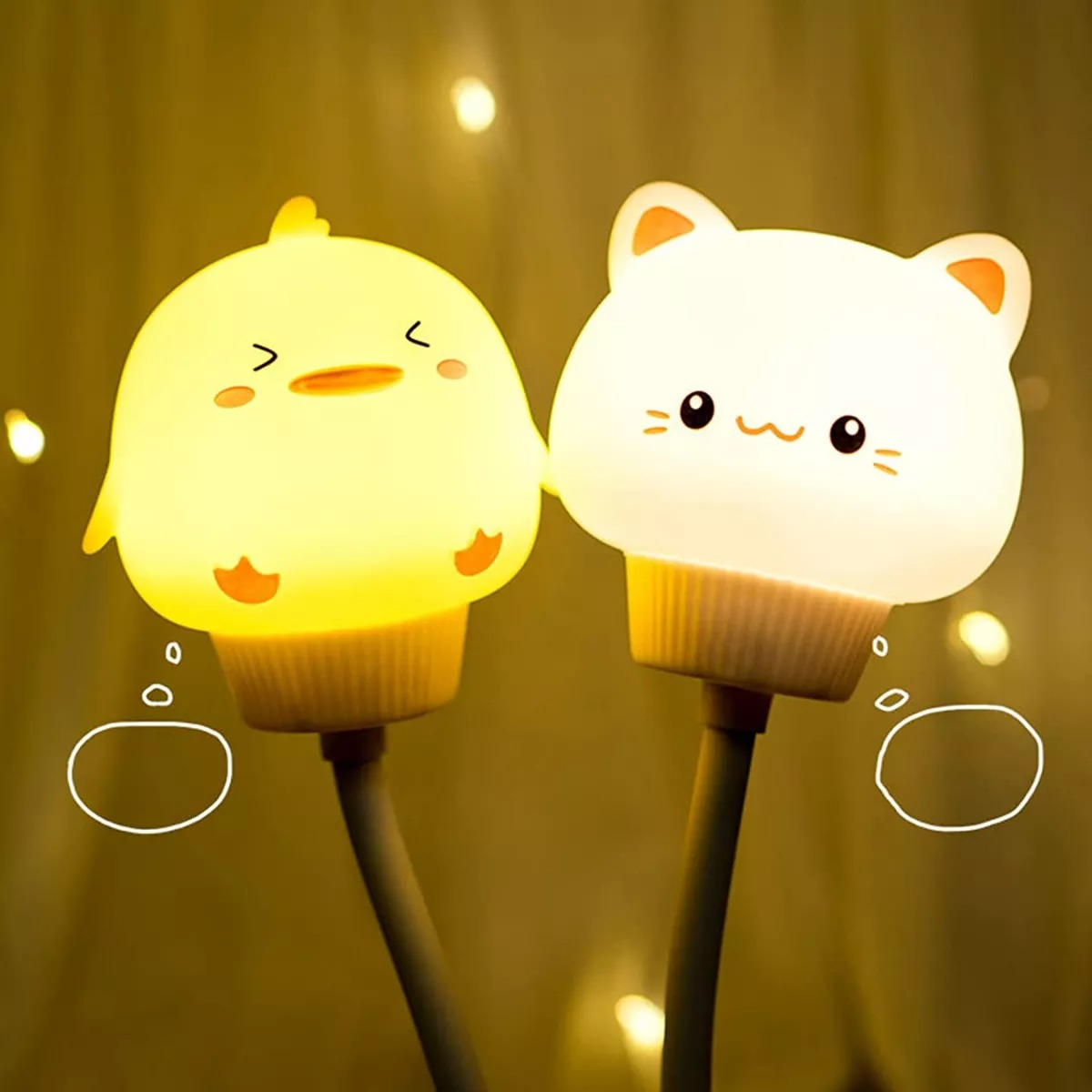 Veladora Usb Luz De Noche Dormitorio Dormir Bebe/niño - Imagen 2