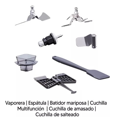 Robot De Cocina Enxuta Smart 1700w 2.3 L Con Accesorios Color Negro - Imagen 4