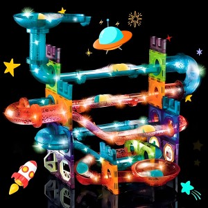 Bloques Magnéticos Para Armar Con Luz 111 Piezas